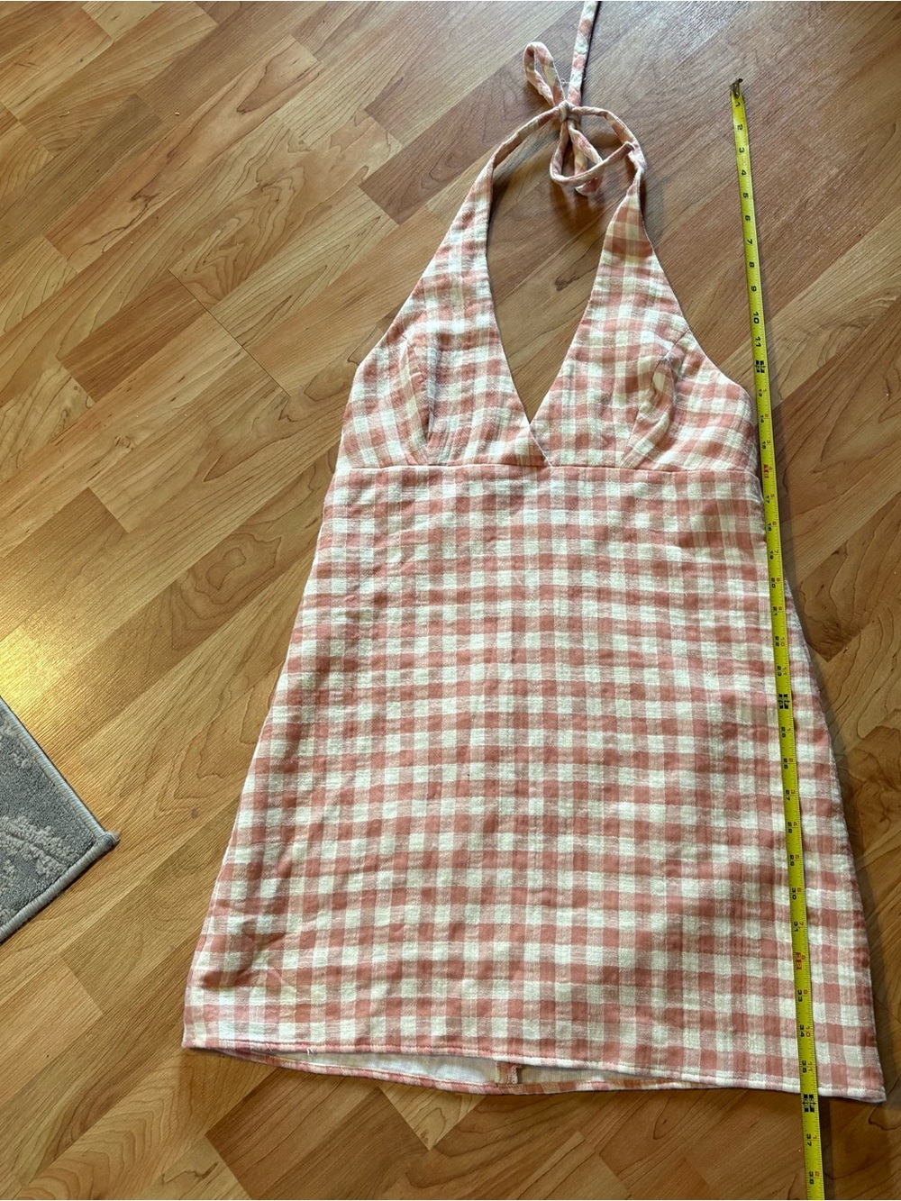 Pink Gingham halter dress - Picture 4 of 6